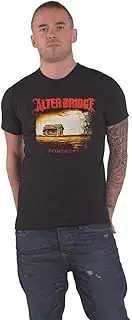 [Rock Off officially licensed products] Alter Bridge T Shirt Fortress 2014 Tour Dates Official Unisex Black XL