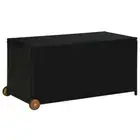 Outdoor Storage Box Garden Patio Deck Shed Tool Chest Bench Seat Black Rattan