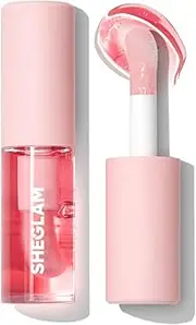 SHEGLAM Jelly Wow Hydrating Non-Sticky Lip Oil Moisturizing Plumping Lip Gloss (Berry Involved)