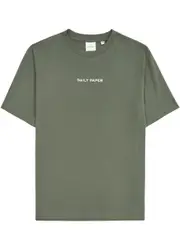 Daily Paper Logotype Embroidered Cotton T-shirt - Green S