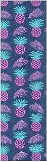 Amooorous Summer Neon Pineapple Leaf Skateboards Grip Tape Grippy Longboard Griptape Non Slip Cruiser Skateboard Grip Tape 33×9 Inch