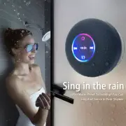 Portable Wireless Bluetooth Speaker – IPX4 Waterproof with LED & Suction Cup