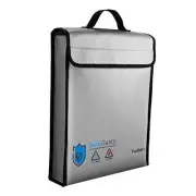 Fireproof Waterproof Document Bag with Zipper,Heat Insulated Upgraded