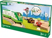 BRIO World 33847 Starter Set Reisezug - Einstieg in die BRIO Holzeisenbahn - Empfohlen ab 3 Jahren