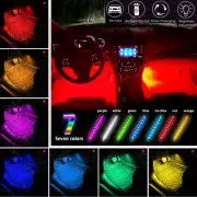 LED Car Floor Mats Light Car Interior RGB Atmosphere Lamp Decoration Light