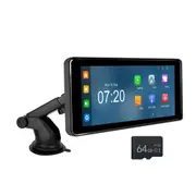 6.86 Inch 4K Dvr Smart Screen Player Compact & High Resolution + 64G Memory Card Video In Dash Units W/O Gps