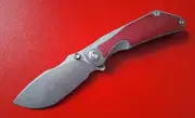 Twosun TS 437 BIG Folding Knife D2 Titanium/G10 Mark Radium Design