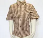 JACADI Boy's Teller Beige / Multi-Color Button Up Shirt Size 2 Years NWT $40