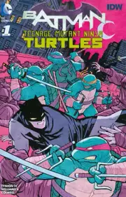 Batman TMNT #1 Midtown Comics Exclusive Cliff Chiang Color Variant Cover