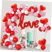 260Pcs Valentines Day Balloon Arch Kit, Galentines Love Balloon Garland