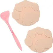 GANAZONO 1Set Replaceable Cat Food Lid Seal Cover with Spoon Wear Resistant Dishwasher Safe for Canned Pet Food Storage Flexible Practical Accessory