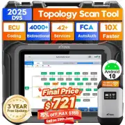 XTOOL D9S OBD2 Scanner Topology Mapping Car Diagnostic Tool E.CU Coding 42+Reset