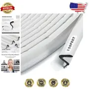 High-Density Foam V-Shaped Weather Stripping - Soundproof & Dust Seal 150 Feet