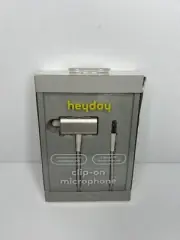 New Heyday Clip-On Microphone - Stone White Omnidirectional Condenser Mic