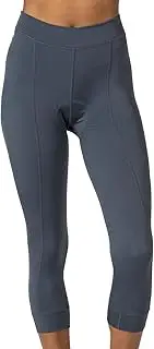 [TERRY] Actif Cycling Knickers for Women -Padded Bike Capris 3/4 Length Leggings - 19.5 Inch Inseam