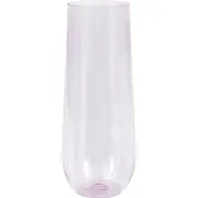 Purple Reusable Plastic Stemless Champagne Glass 266ml