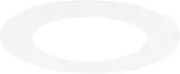 uxcell 1-Pack Goof Rings for 3 Inch Recessed Lights, 3.2" ID 4.9" OD Durable Plastic Trim Ring Flush Mount White Can Light Trim Ring Cover for Ceiling Can Downlights