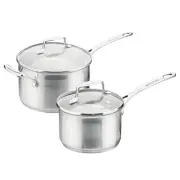 NEW Scanpan Impact Saucepan Set 2pce 16cm & 20cm