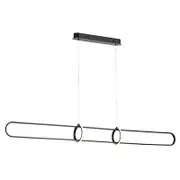 Avenue 1.5m LED Colour-Switching Bar Pendant in Black