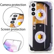 Case for Galaxy S21 5G Shockproof Scratchproof with TPU Soft Bumper Retro Music