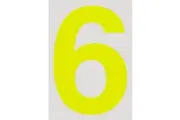 MVP 15cm Day Glo Number 6 Cams Approved VPR-025-6