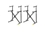 2PK Hercules Double Tier X Braced Stand Holder w Vertical Support for Keyboard
