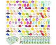 Mochi Squishy Toys for Kids - Pack of 160 Perfect for Party Bag Fillers, Pinata Filler, and Party Favours - Mind Game - Christmas Present