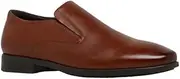 [Hush Puppies] Mens Nicholson Tan Leather Dress Formal Slip On Shoes 10 Dress Shoes