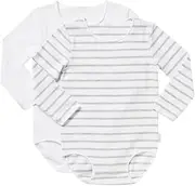 Bonds Baby Wonderbodies Long Sleeve Bodysuit - 2 Pack
