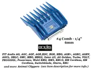 ANDIS UNIVERSAL ATTACHMENT GUIDE 1/4" 6mm #4 COMB*Fit AGC,Excel,Pulse ZR,MBG,BDC