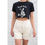 BRANDY MELVILLE 官網購買 短板上衣 圖案上衣HELEN ROUGH RIDER