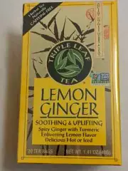 Triple Leaf Tea Lemon Ginger tea 20 Tea Bags x 2 Boxes
