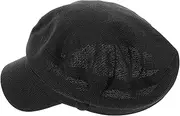 [Healeved] Versatile Beret Hat Navy Style Flat Brim Perfect for Spring/Summer Outdoors