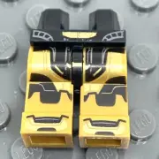 LEGO Part Minifigures Gold Space Suit Costume, Elite Robot Alien Leg Feet Gamora