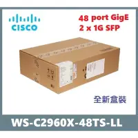 在飛比找蝦皮購物優惠-【現貨】思科 Cisco WS-C2960X-48TS-LL