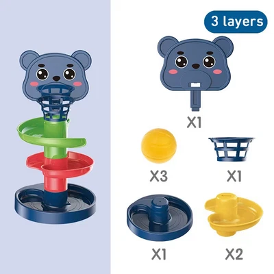 Montessori Toys Baby 0 12 24 36 Months Track Rolling Ball Push Pop Sliding Ball