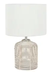 Matera 1 Light Medium Table Lamp in White