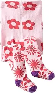 [Jefferies Socks] Baby-Girls Newborn Flurry Flower Tight