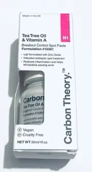 CARBON THEORY Tea Tree Oil & Vitamin A Breakout Control Spot Paste 1 fl oz