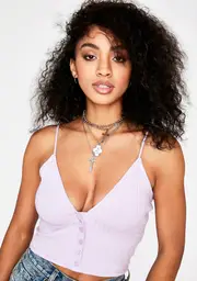 Had It Comin' Button Up Cami