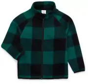 Wonder Nation Boys SIZE XL 14-16 Fleece Zip Jacket Color Forest Clover GREEN NEW