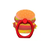 NEW Claire's Girls Hamburger cell phone Ring Stand holder orange