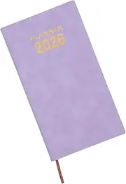 TEMPNAP Compact Daily Planner Journal Portable Pocket Notebook With Pu Leather Cover 2026 Pocket Planner Compact Weekly Calendar Notebook