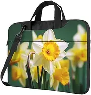 Daffodil Flower Laptop Case Computer Sleeve Shockproof Protective Notebook Case Portable Laptop Bags Men Women