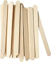 200 Pcs Craft Sticks Ice Cream Sticks Wooden Popsicle Sticks 4-1/2" Length Treat Sticks Ice Pop Sticks