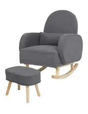 [Levede] Lounge Nursery Rocker Armchair in Grey