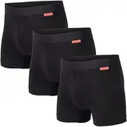 [Undiemeister] Men's Boxer Shorts Made of Mellowood (XS - 3XL) - Premium Underwear for Men in Various Sizes and Colours - Breathable Boxer Shorts for Optimal Comfort, Volcano Ash, M