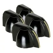 Four Pack Penn Elcom Z408620 Amplifier Chicken Head Knob Black Ivory Indicator