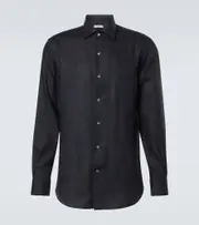 [Loro Piana] Loro Piana André linen shirt UK 16,5 blue