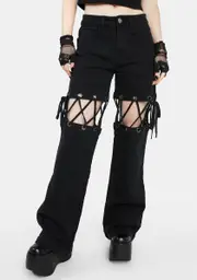 [The Grave Girls] Tame The Night Cut-Out Pants